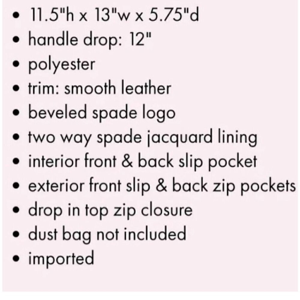 Kate spade large tote shoulder bag orange see pics for measurements . - Picture 12 of 12